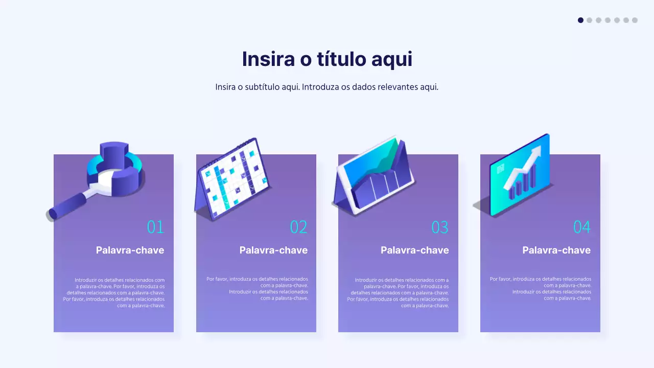 Ícone gradiente azul e roxo agenda