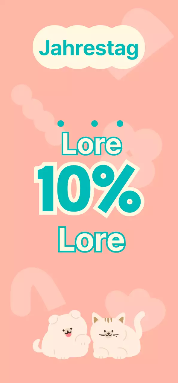 Ein unbesetzter Tierbedarfsladen mit niedlichen rosa und türkisfarbenen Hunde- und Katzenfiguren