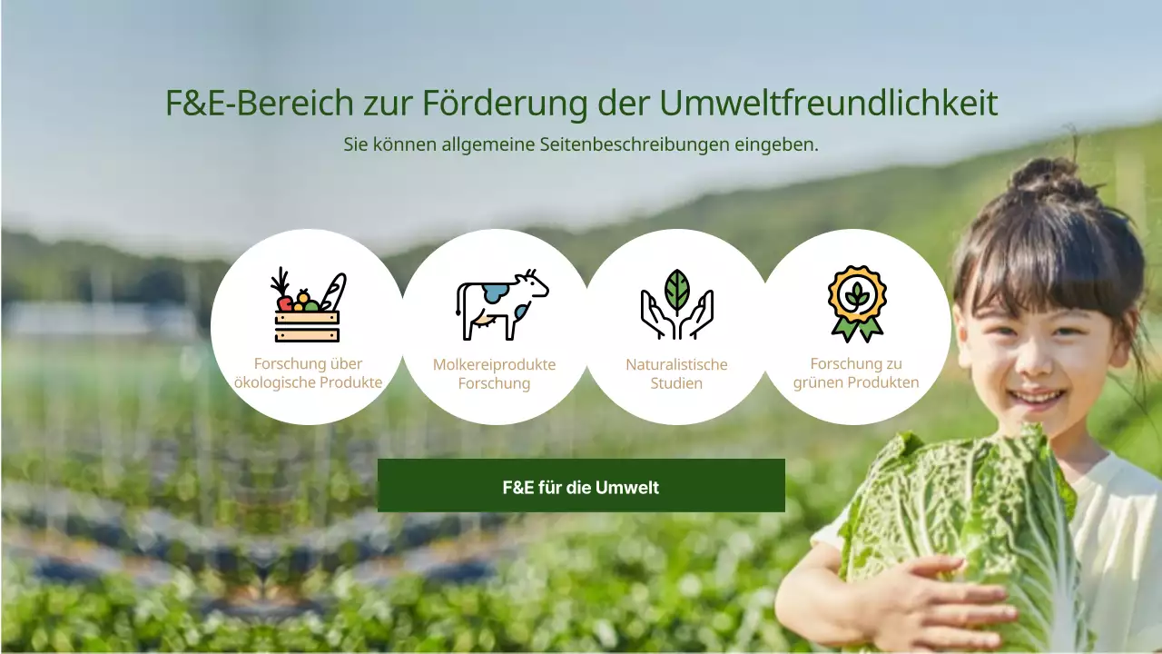 Naturalistic Green Business in Grün und Braun (Präsentation)