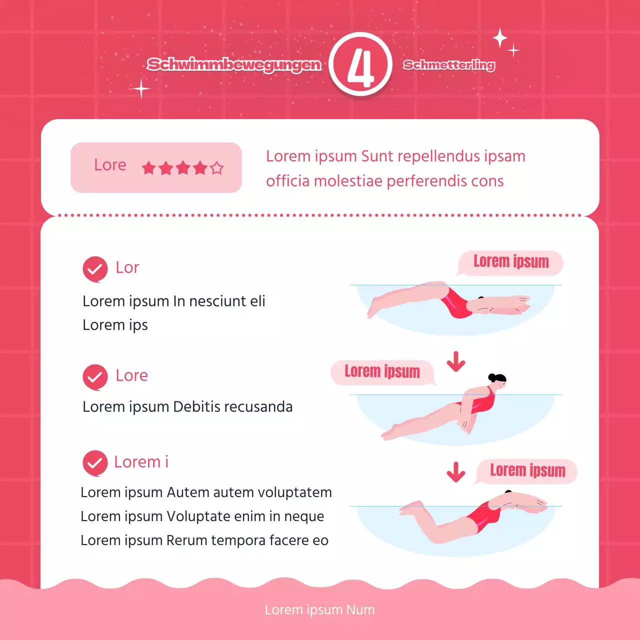 Blau-Rosa-Punkt-Illustration A bis Z der SchwimmkarteNews