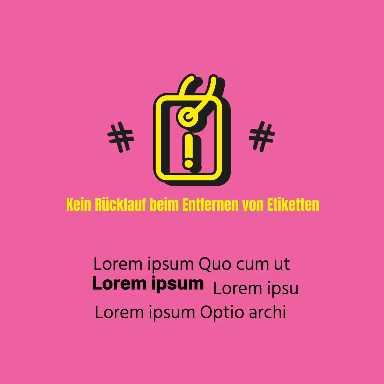 Kein Rücklauf beim Entfernen von Etiketten
