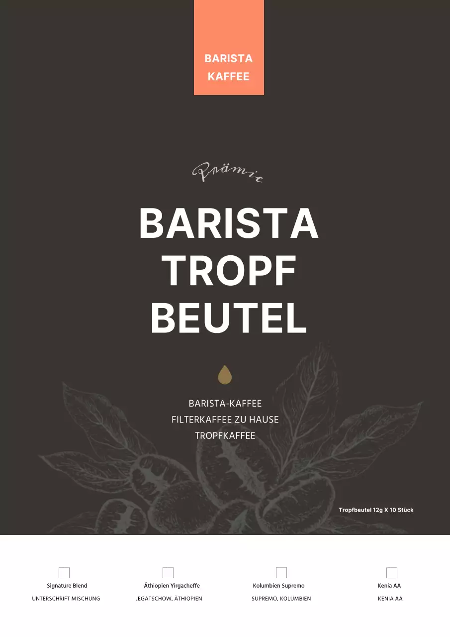 Braunton Cafe Produktführer Werbegestaltung