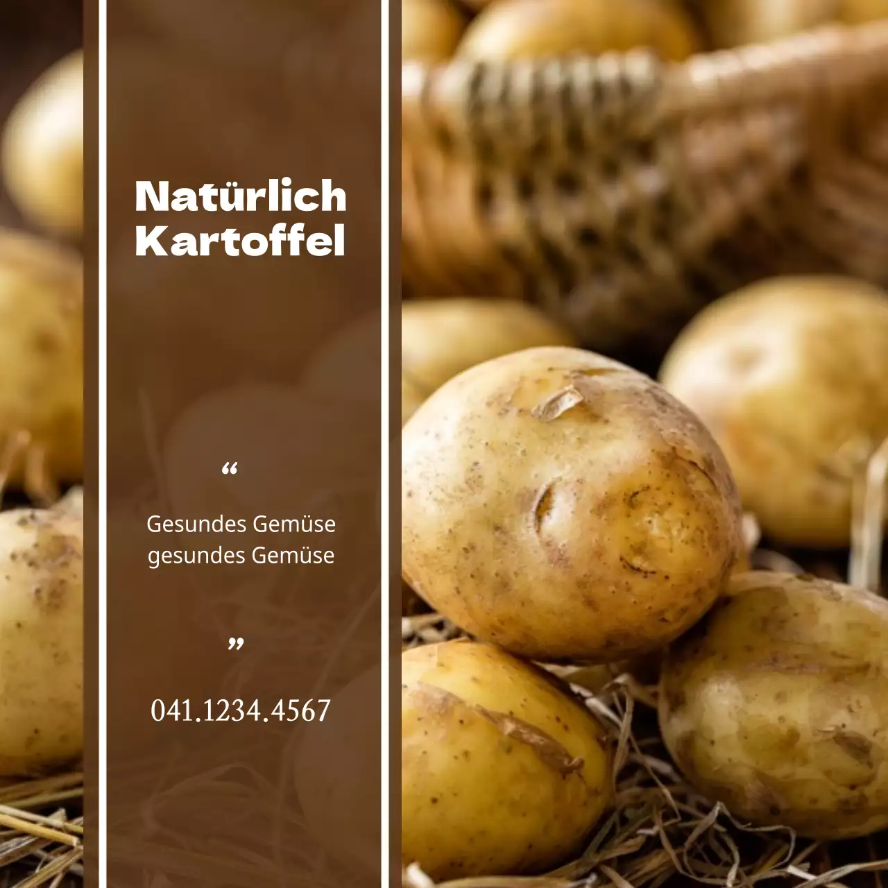 Natürliche Kartoffeln