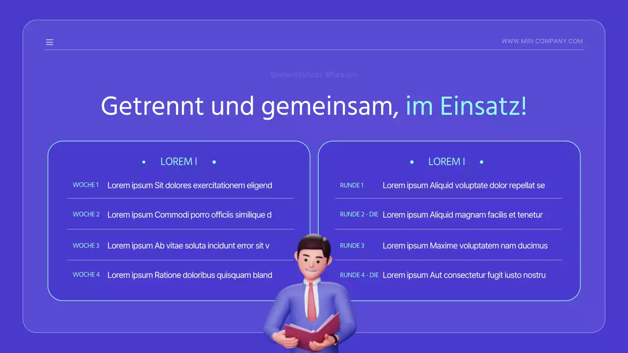 Kitschige Markteinführungsanzeige mit niedlichen blauen Illustrationen