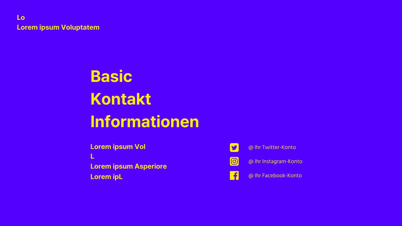 Präsentation des Portfolios