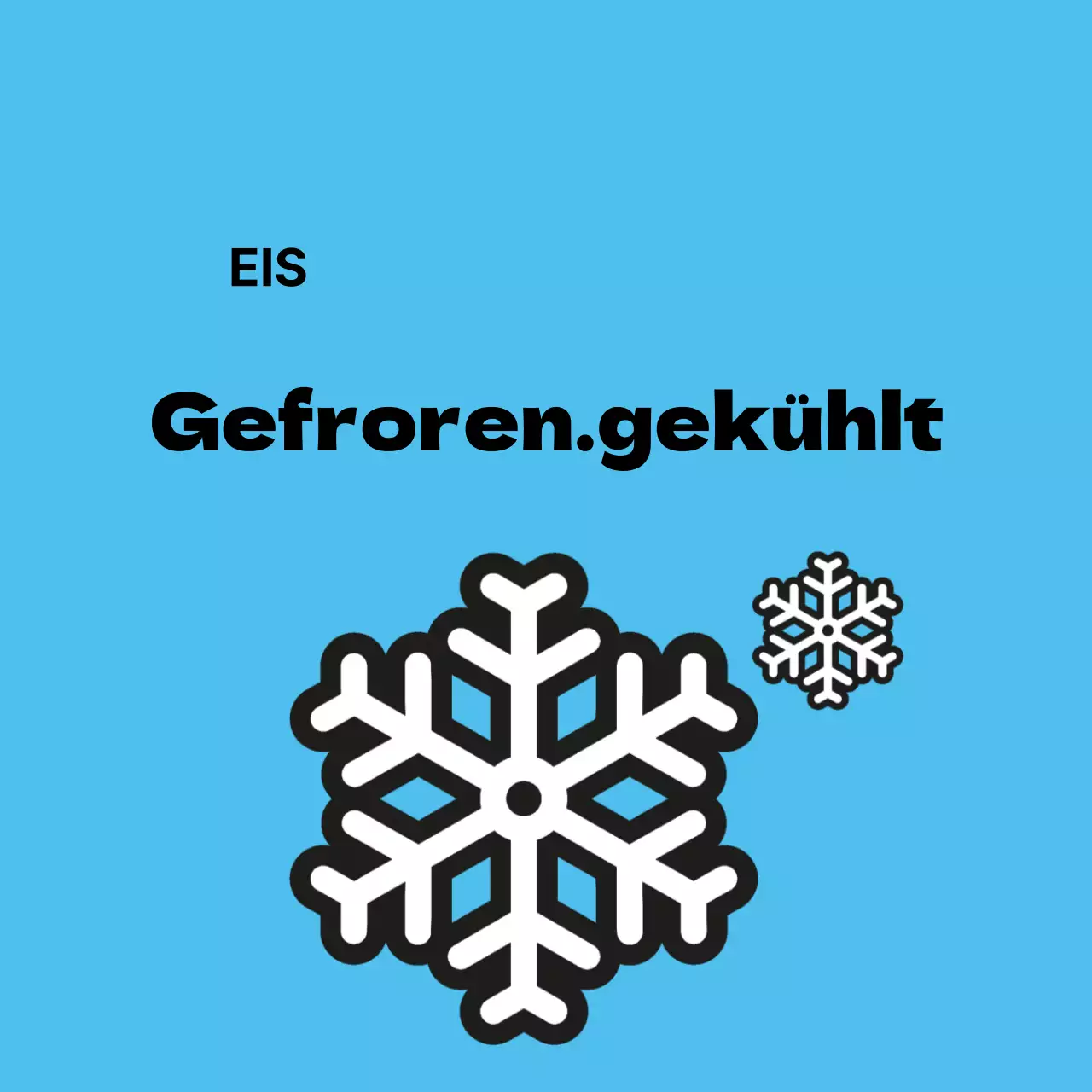 Aufkleber für Tiefkühlkost