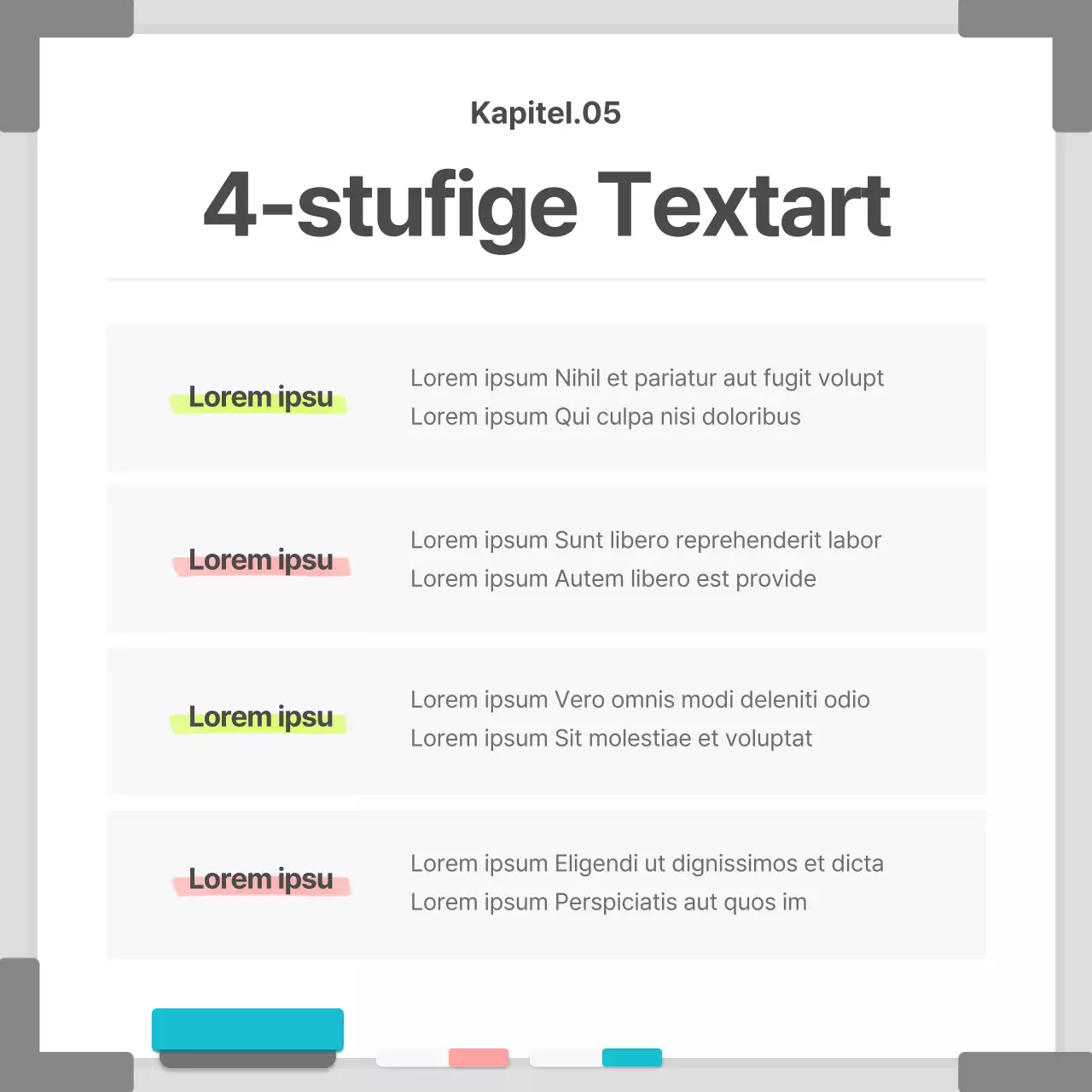 Business in einem weißen, einfachen Whiteboard-Rahmen
