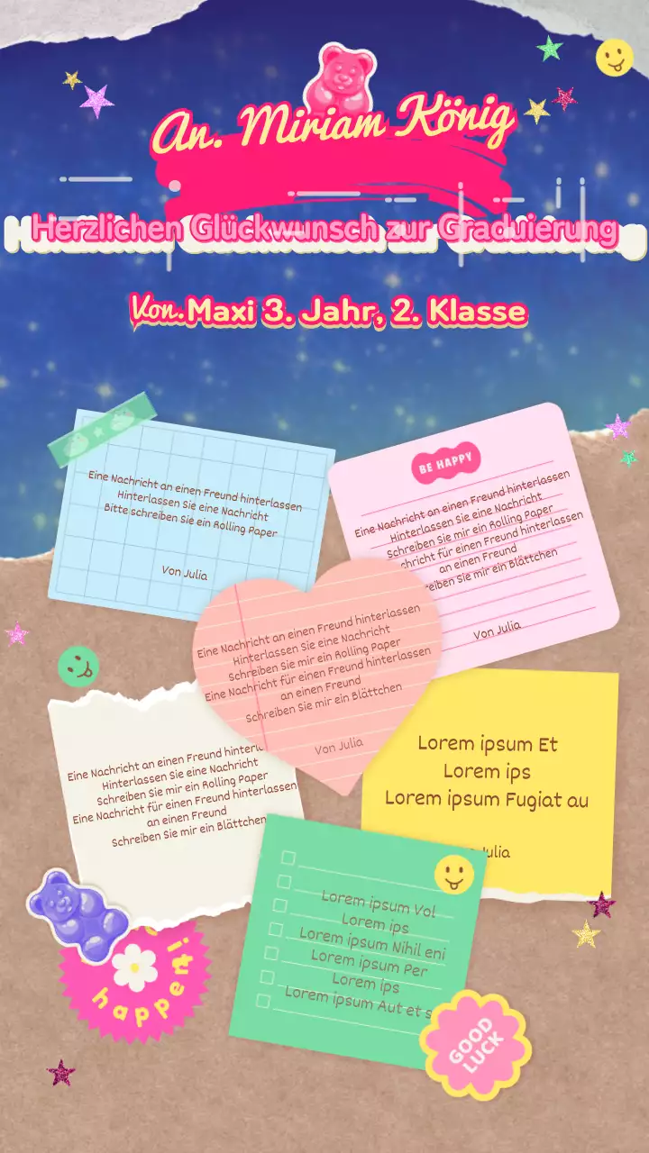 Rosa Marine Daku Rolling Paper Abschlussfeier