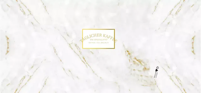 Für ein gehobenes Konzept-Café in Gold und Weiß