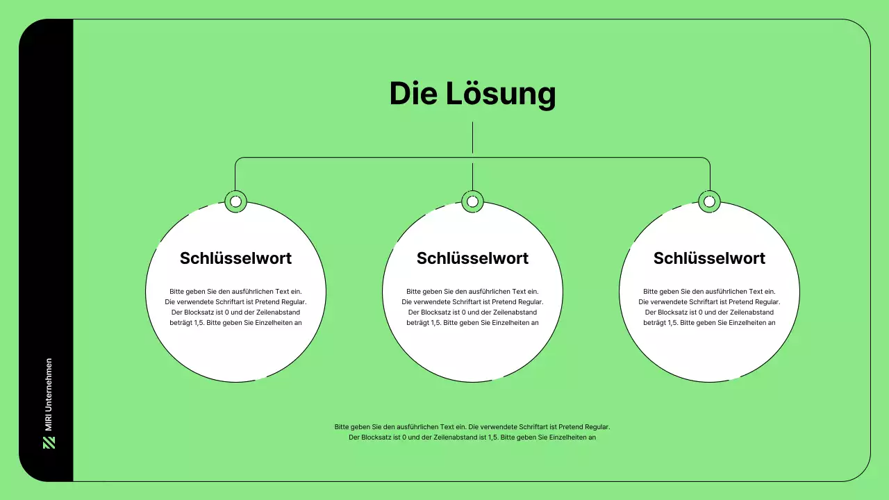 Business-Illustration mit einfachen Linien in Grün