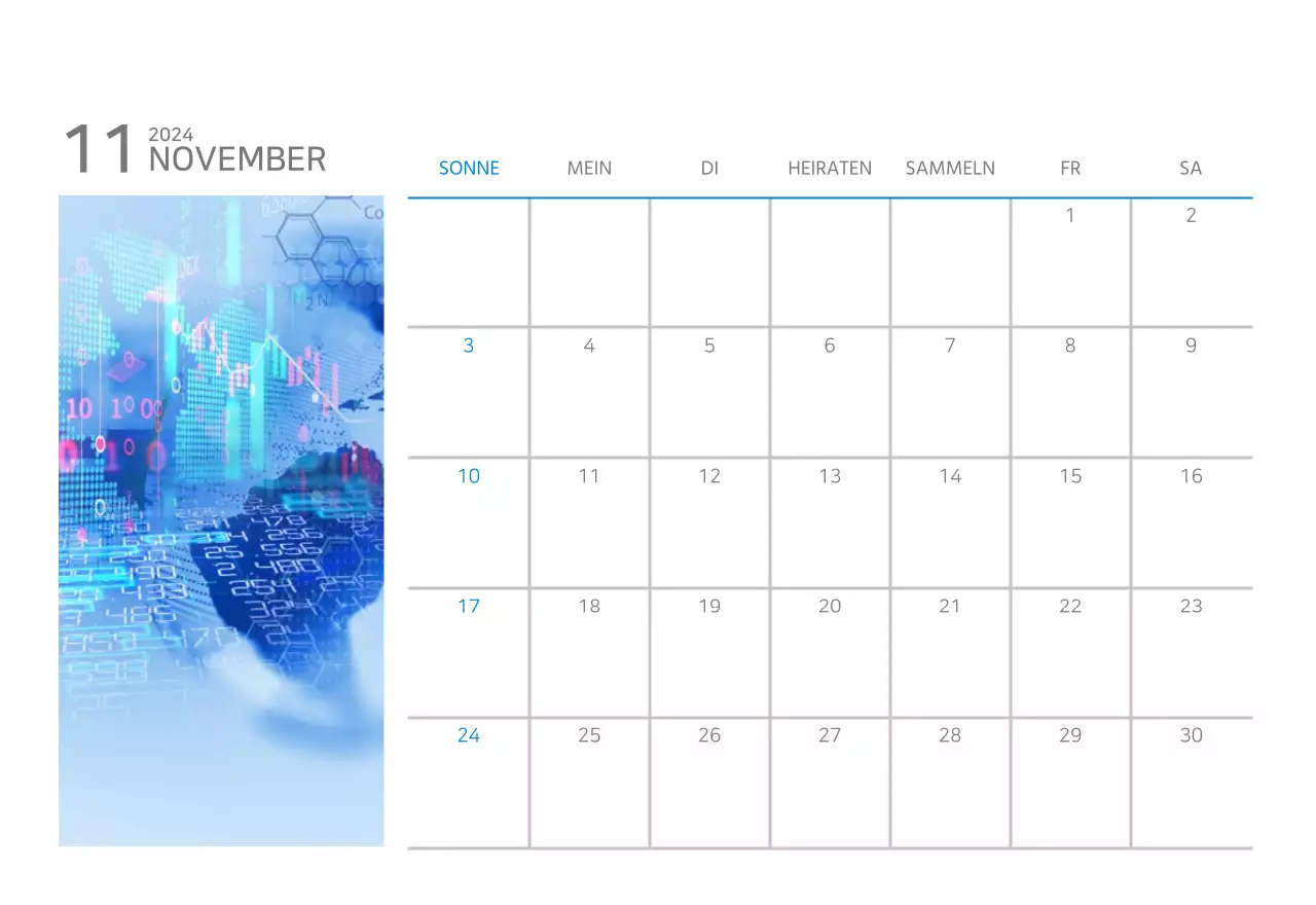 Weißer und einfacher Tischkalender für Unternehmen