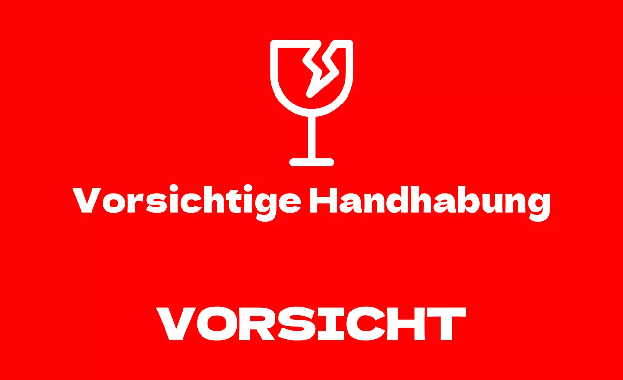 Vorsichtige Handhabung