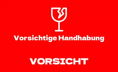 Vorsichtige Handhabung