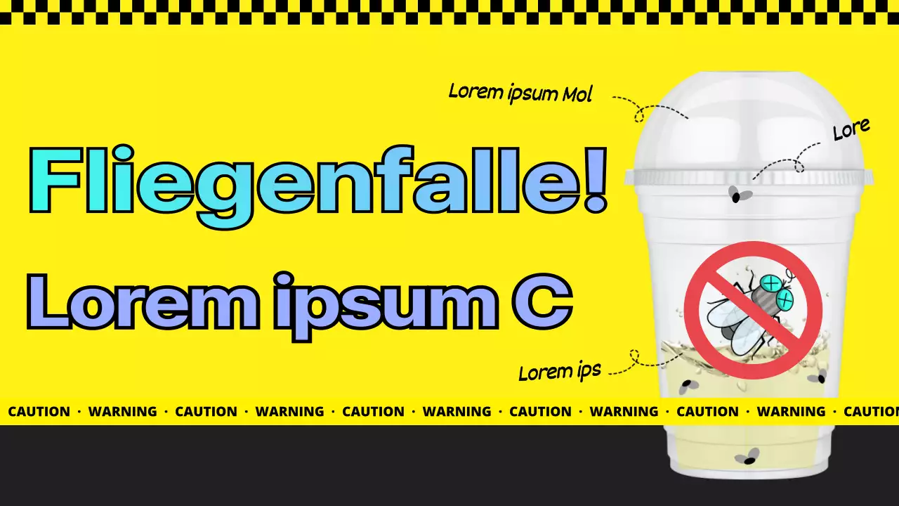 Schwarz-gelbe Fruchtfliegenfalle Wie viele haben Sie gefangen?