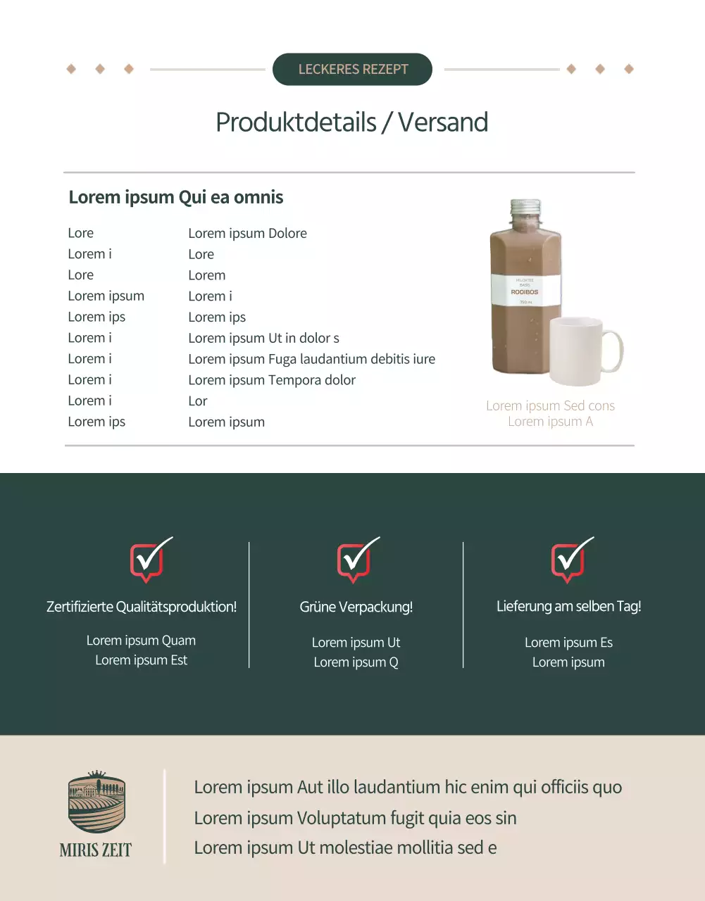 Entkoffeinierte Milchtee-Basis