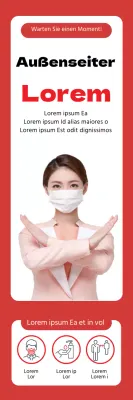 Rotes intensives Foto, das den eingeschränkten Zugang für Außenstehende ankündigt