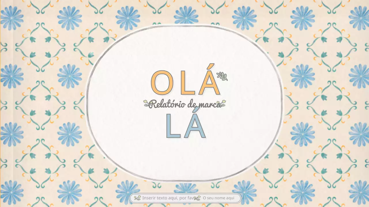 Layout concetual básico emocional com padrão de papel de parede vintage em bege e azul claro