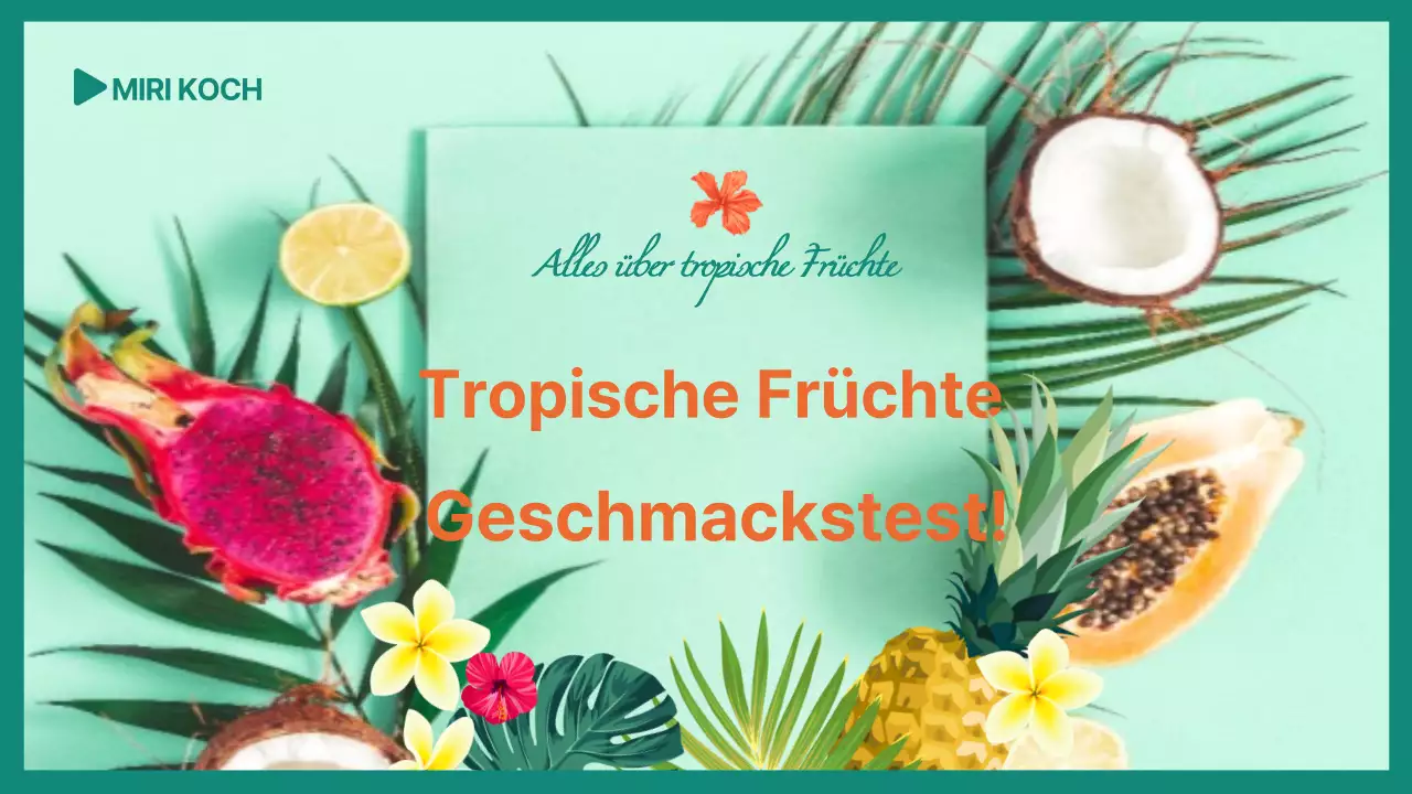 Rezensionen über den Geschmack von tropischen Früchten mit Schwerpunkt auf grünen Fotos