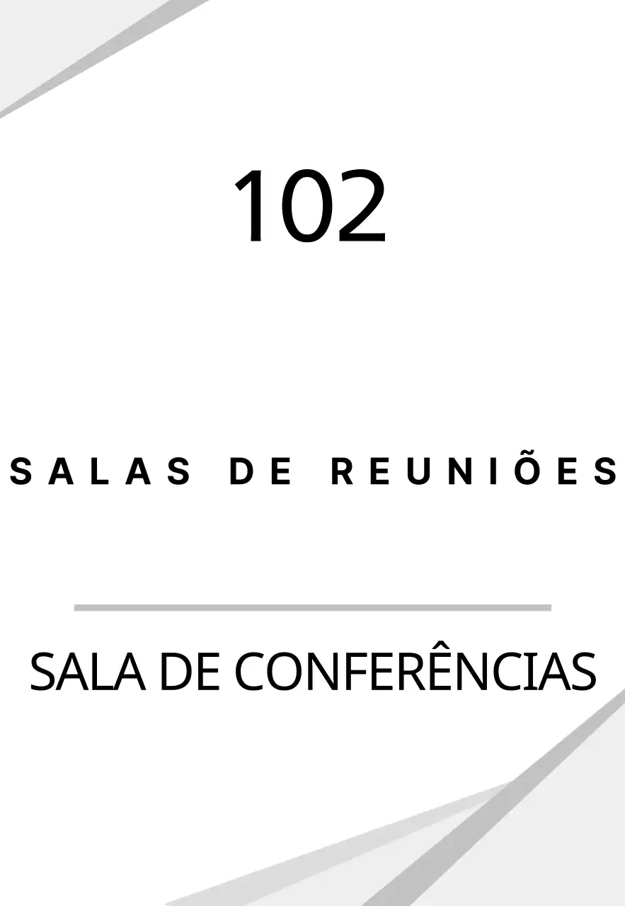Sinal gráfico de empresa branco e limpo