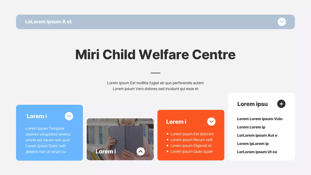 Laborbericht mit blauem und orangefarbenem Rahmen