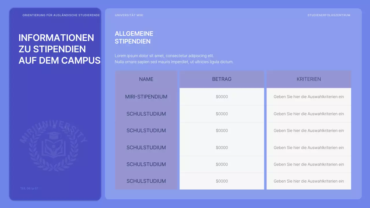 Orientierung für internationale Studenten in Mauve und Vibrant
