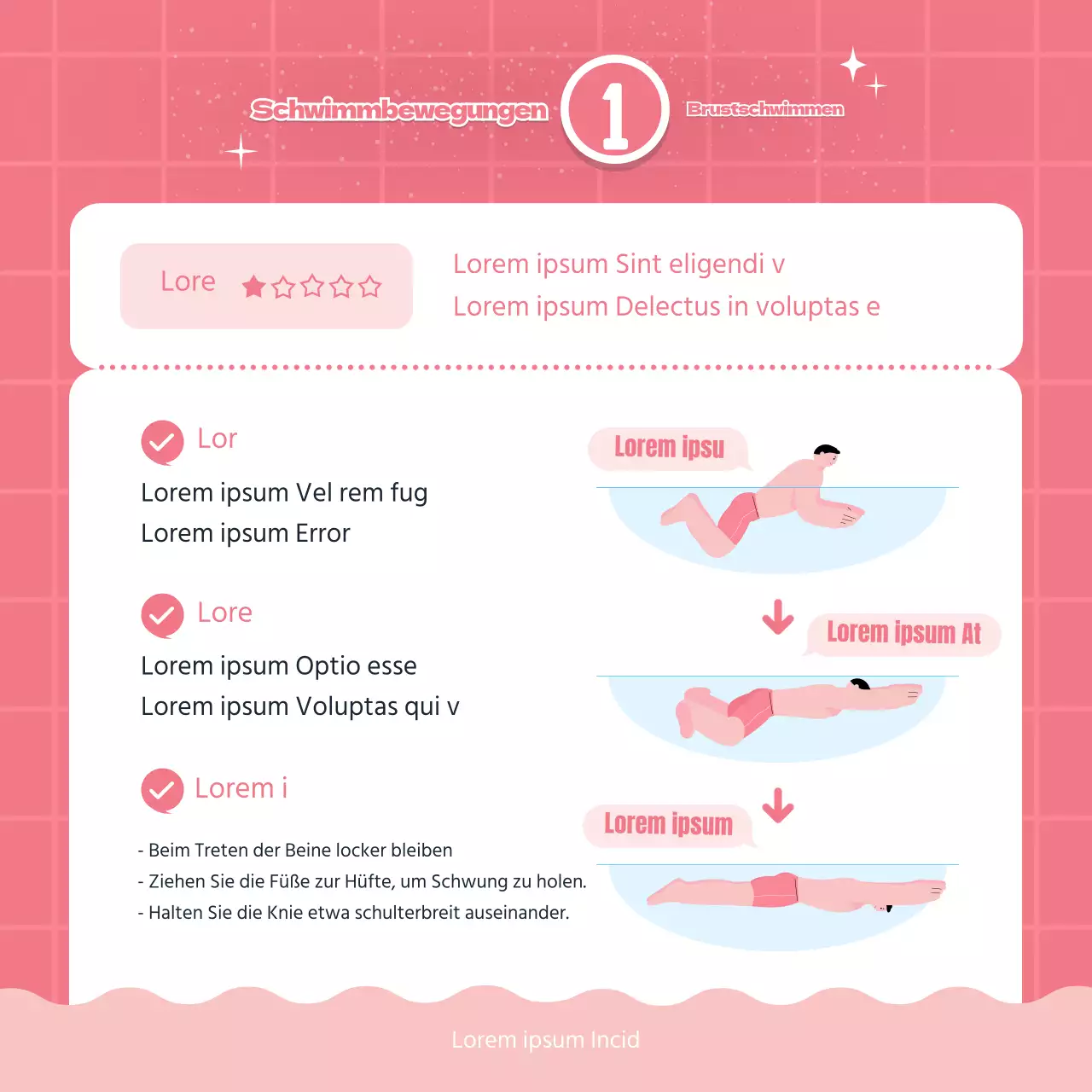 Blau-Rosa-Punkt-Illustration A bis Z der SchwimmkarteNews