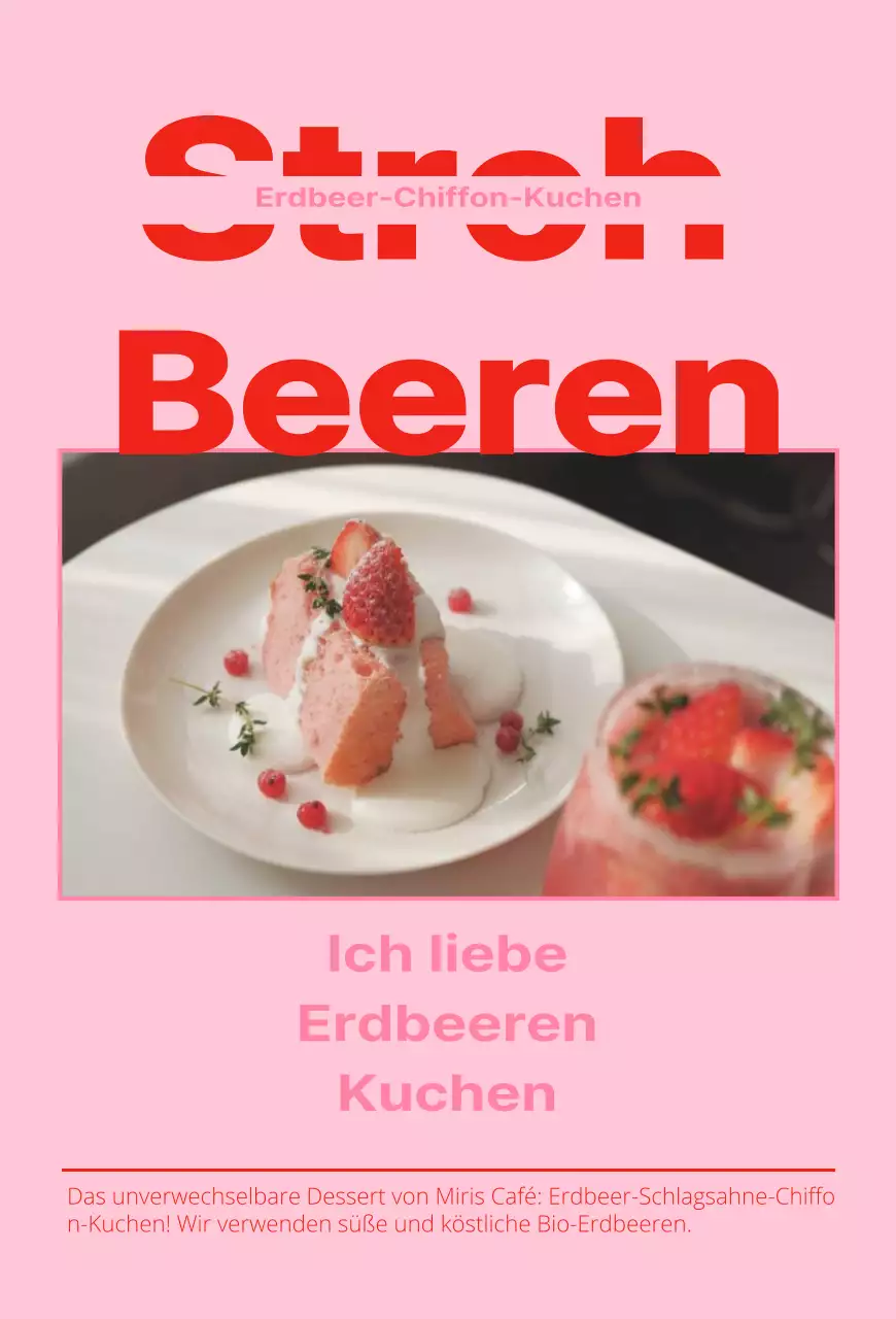 Werben Sie für ein Fotorahmen-Menü in Rot und Rosa