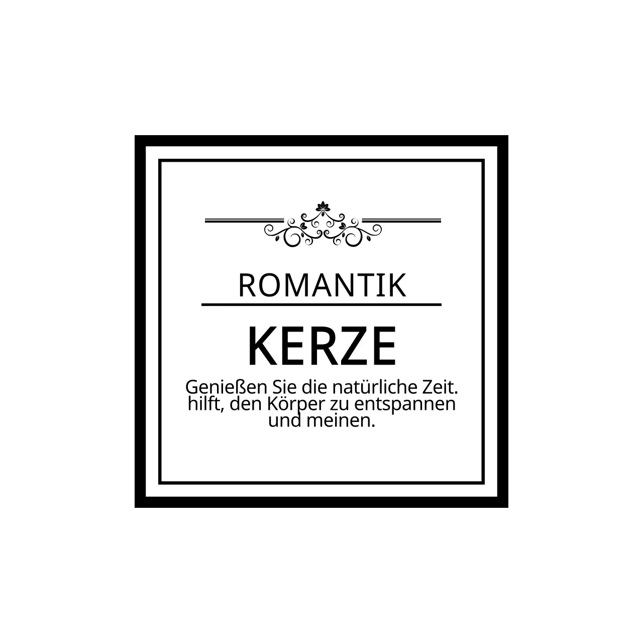 Romantische Kerze