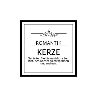 Romantische Kerze