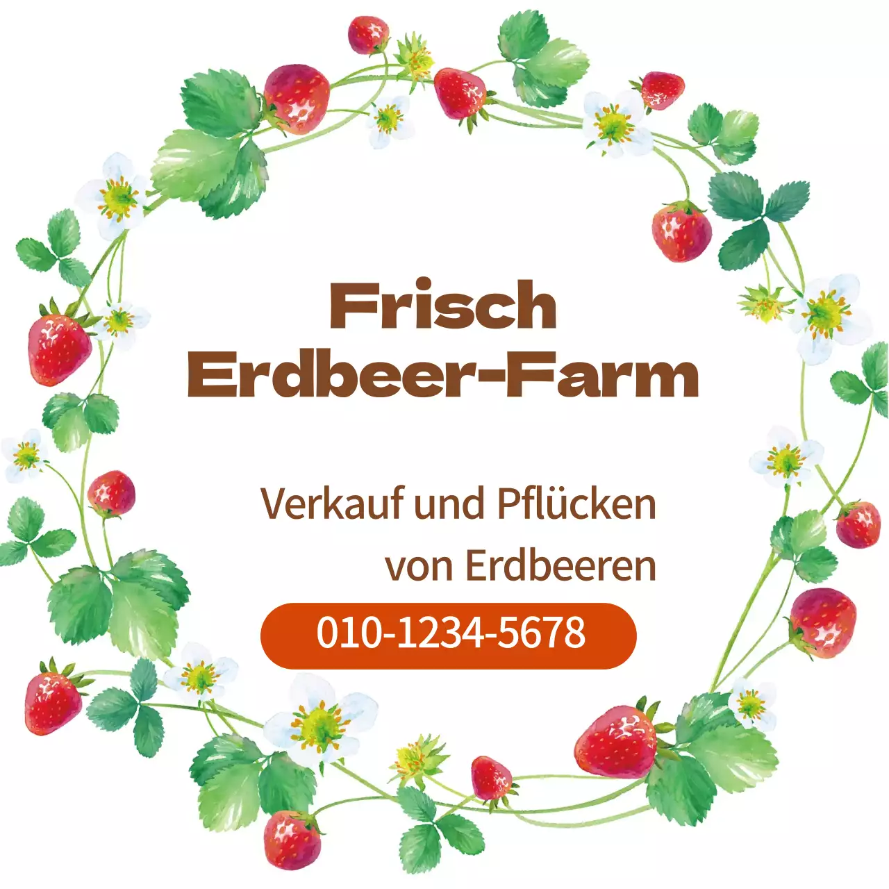 Rosa Illustration Aquarell Bauernhof