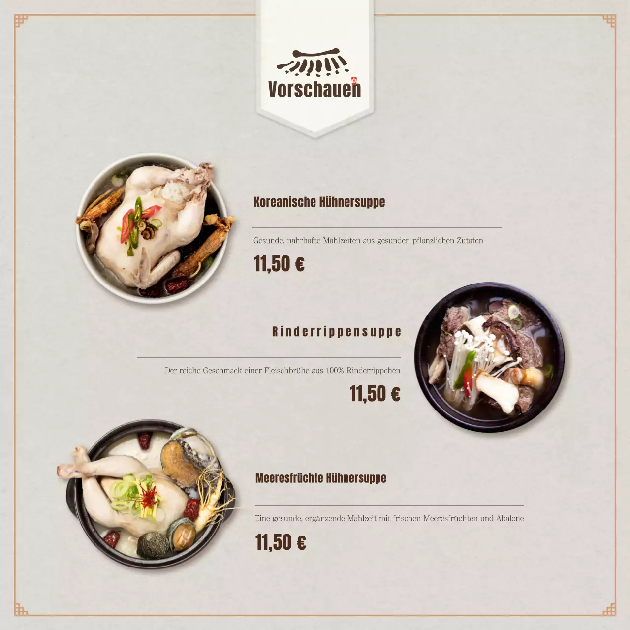 Traditionelles quadratisches Bambusbanner