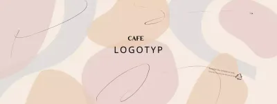 Beige Modern Shapes Muster