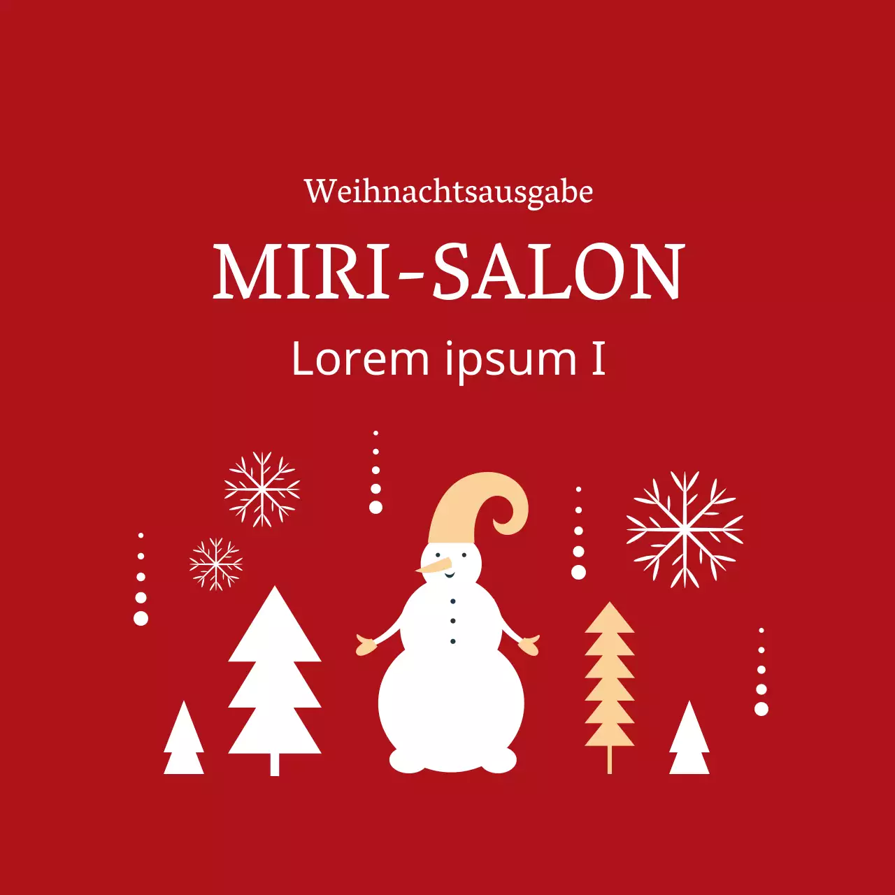 Rot illustrierte Etiketten für Weihnachtsgeschenke