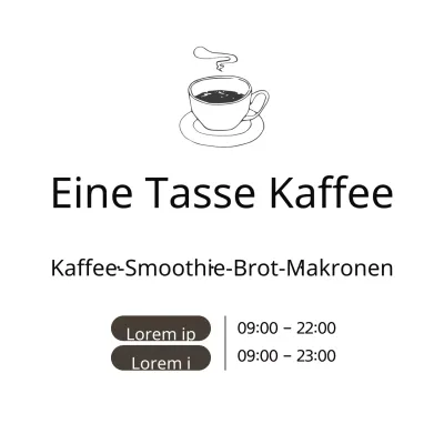 Eine Tasse Kaffee