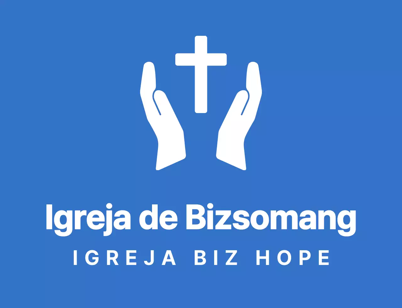T-shirt da equipa de retiro de inverno da igreja com símbolo simples e limpo, em azul e branco