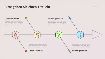 Ein sauberes Fischgrätdiagramm in Grau und Schwarz