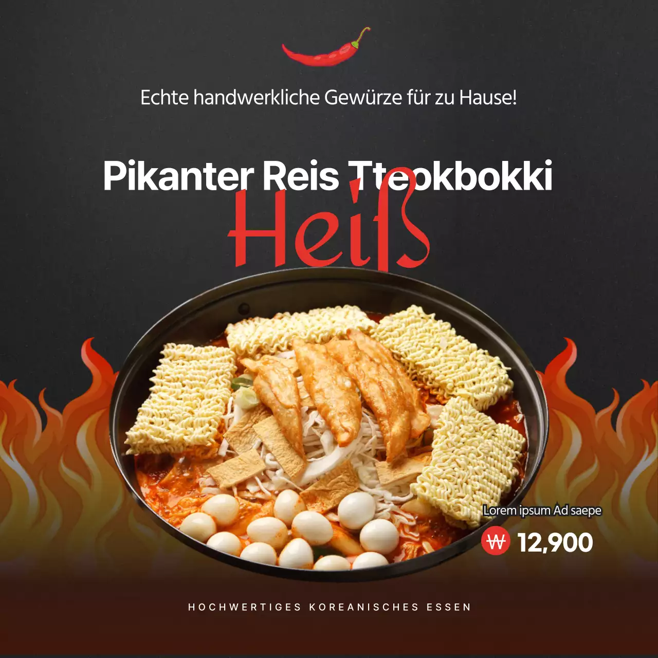 Wir stellen vor: das Black and Red Spicy Ramen Meal Kit