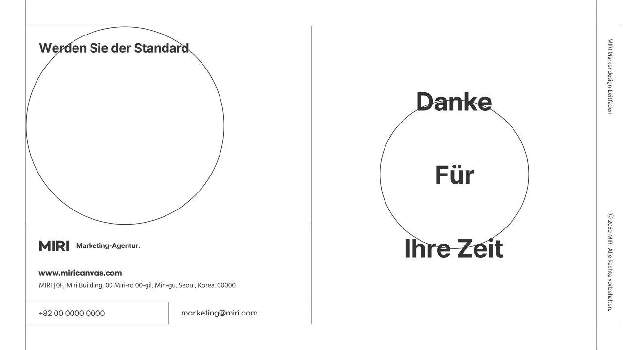 Markendesign-Richtlinien für ein minimalistisches Modul mit weißen und schwarzen Linien
