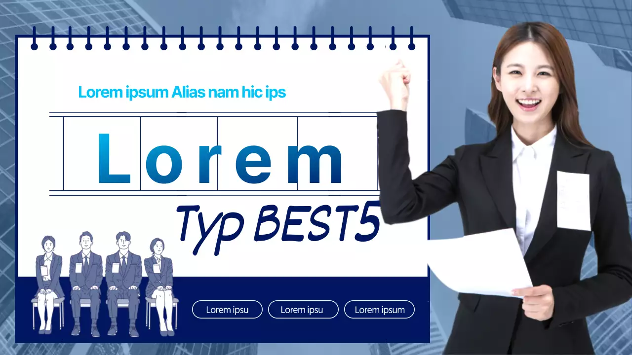 Tipps für Vorstellungsgespräche mit erfahrenen Führungskräften in blauen Farbtönen