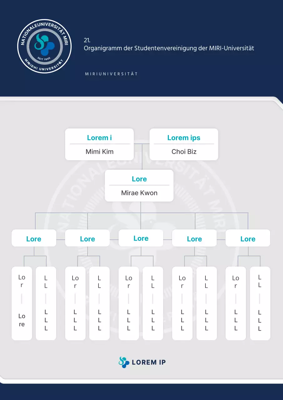 Marineblaues monochromes einfaches Plakat der Studentenvereinigung der Universität