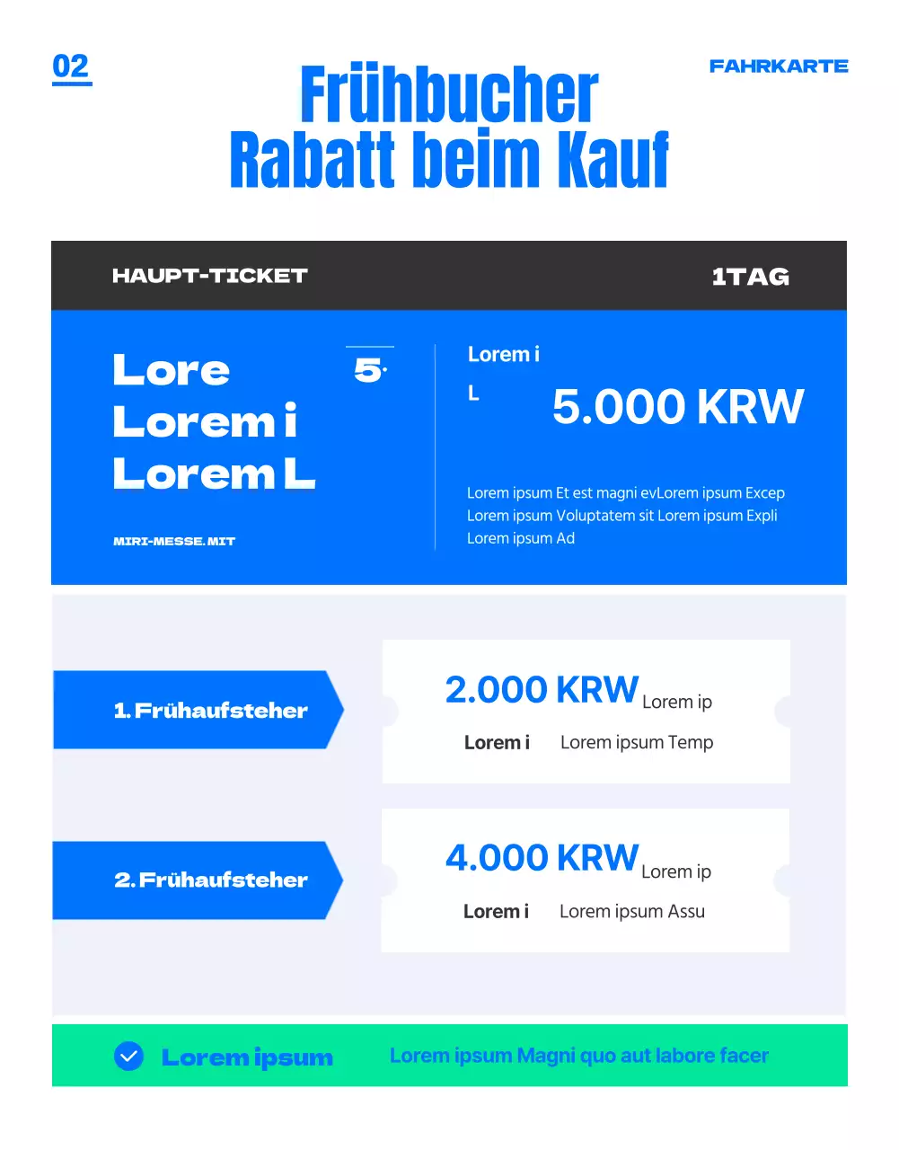 Eine blau gefärbte, trendige und junge Messe für Hochschulzulassungen (Detailseite)