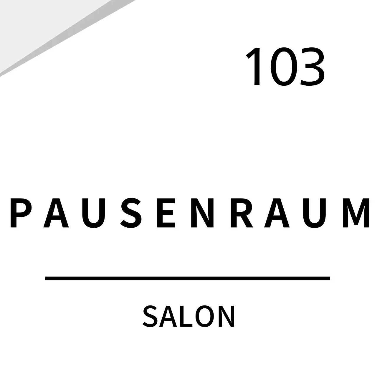 Weißes sauberes grafisches Firmenschild