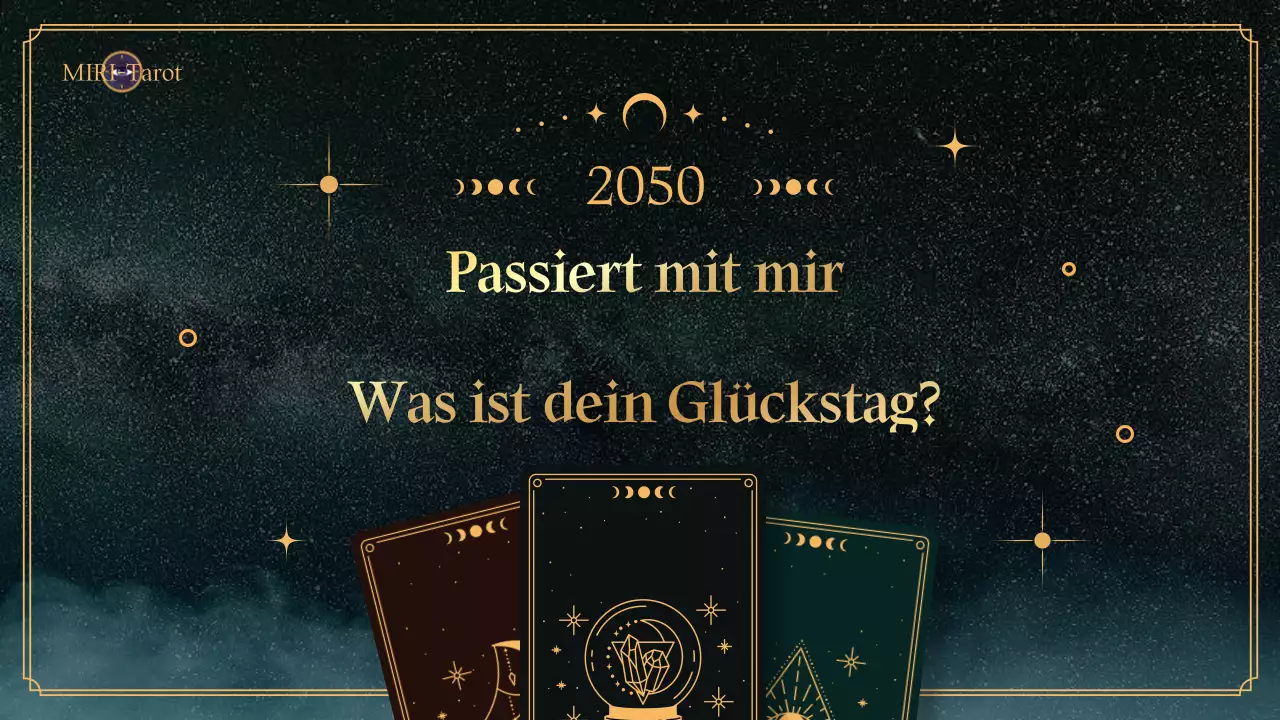 Tarot Neujahrshoroskope mit türkisem kosmischem Hintergrund