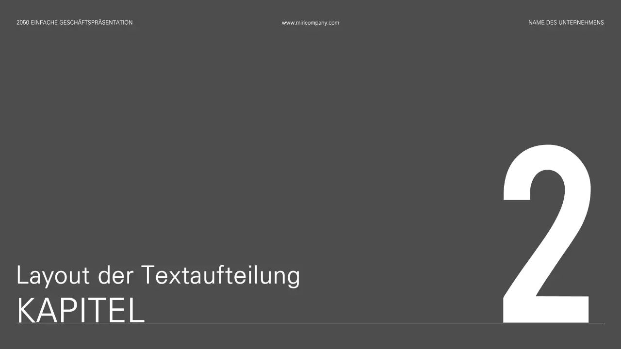 Einfache Geschäftspräsentation in Schwarz und Weiß