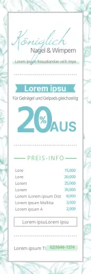 Preise für einen emotionalen Nagel in Weiß und Hellblau