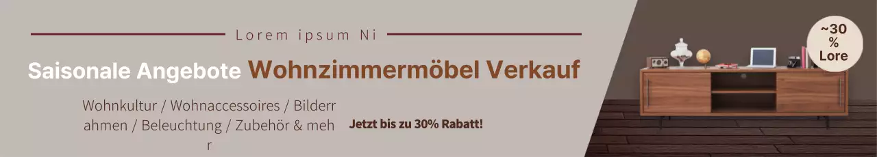 Braune Fotografie unterstreicht saubere Inneneinrichtung Event-Promotion