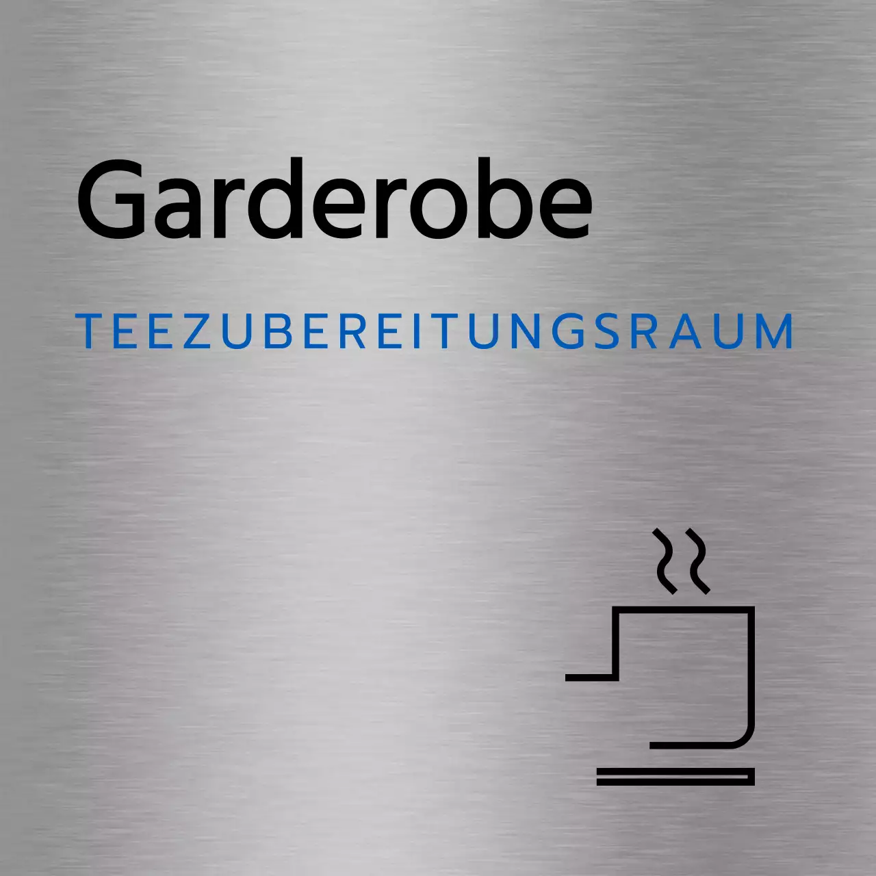 Ortsnamen und Grundrisse von Unternehmen mit einfachen schwarzen und blauen Symbolen