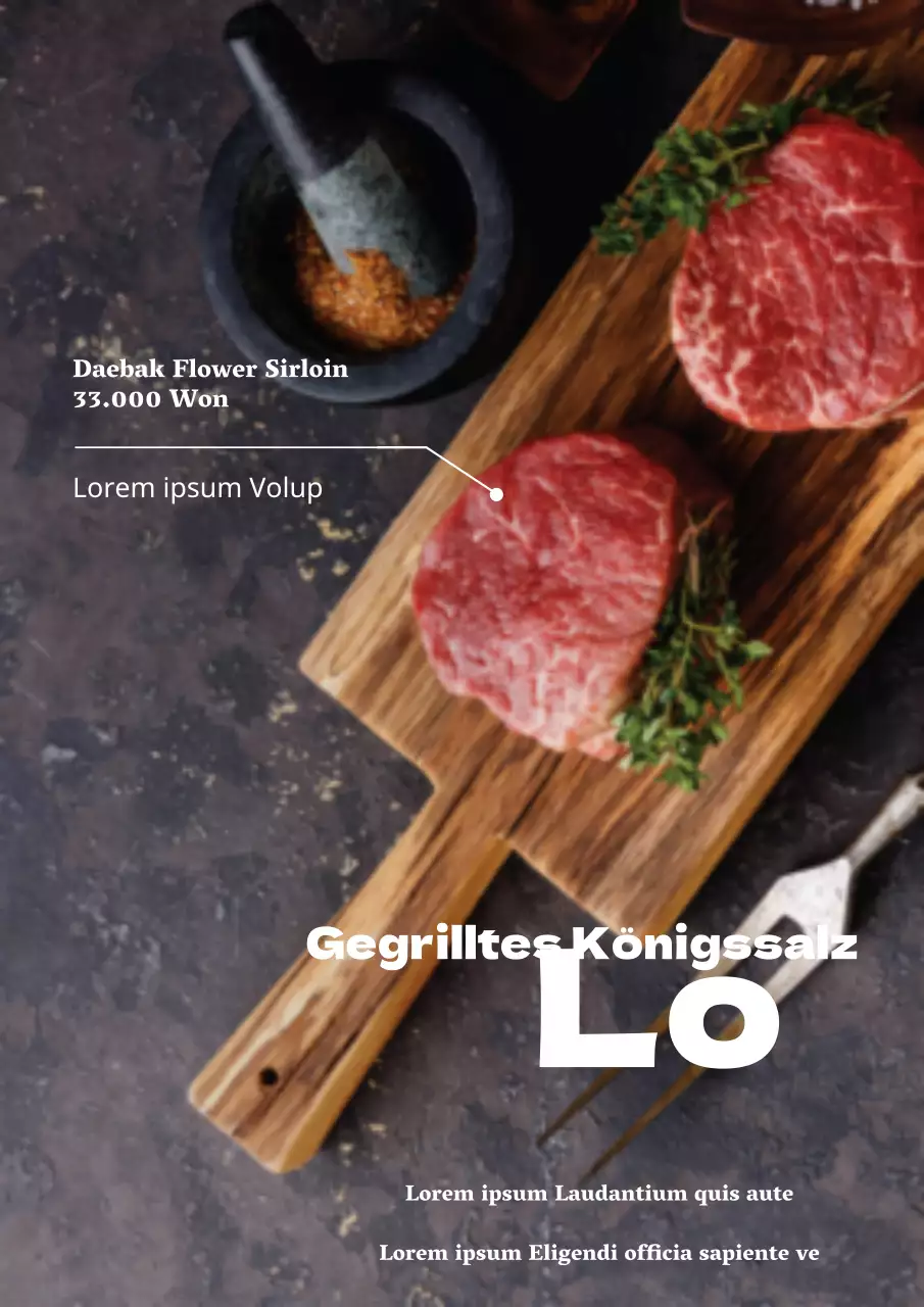 Gegrilltes Königssalz