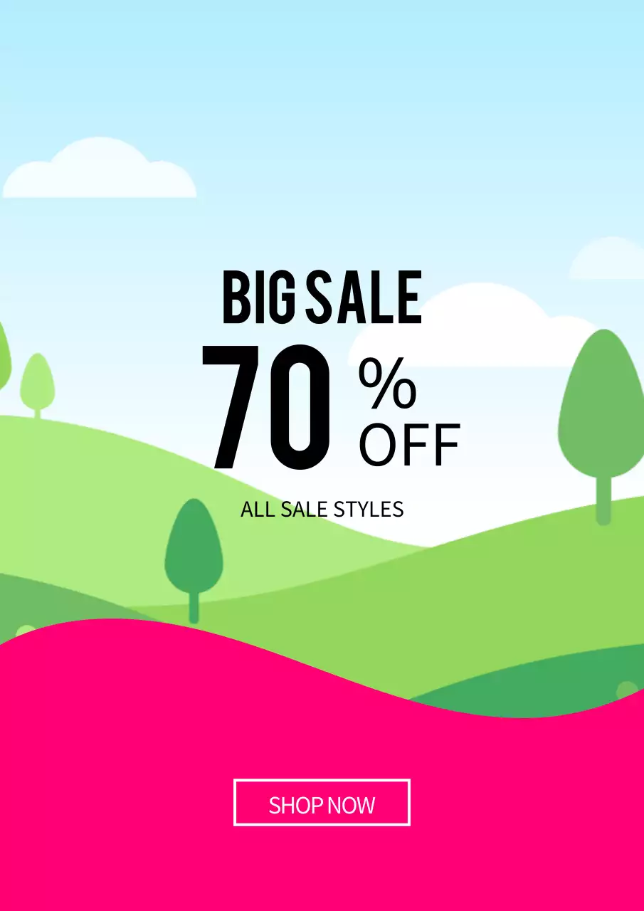 カラフル ポップ セール ポスター