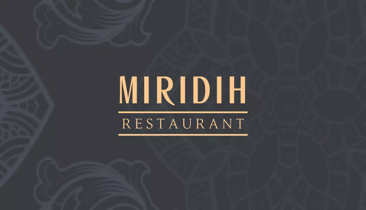 黒 モダン レストラン クーポン 名刺